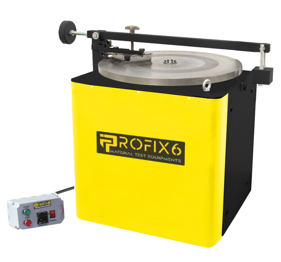 ABRASION TESTING MACHINE ACCORDING TO BOHME