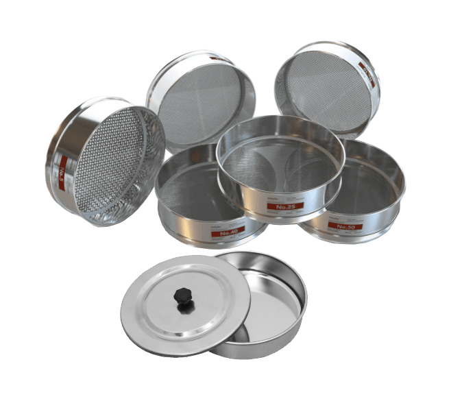 LABORATORY TEST SIEVES ACCORDING TO ASTM