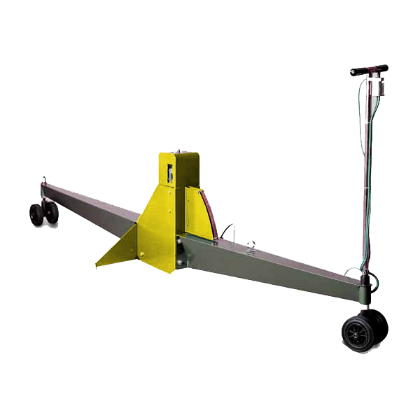 TRAVELLING BEAM DEVICE WITH PRINT SYSTEM